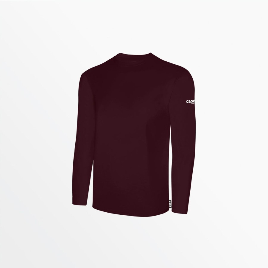 Manner Capelli Sport | Herren Basics Langarm-Baumwoll-T-Shirt