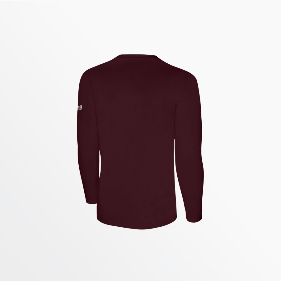 Manner Capelli Sport | Herren Basics Langarm-Baumwoll-T-Shirt