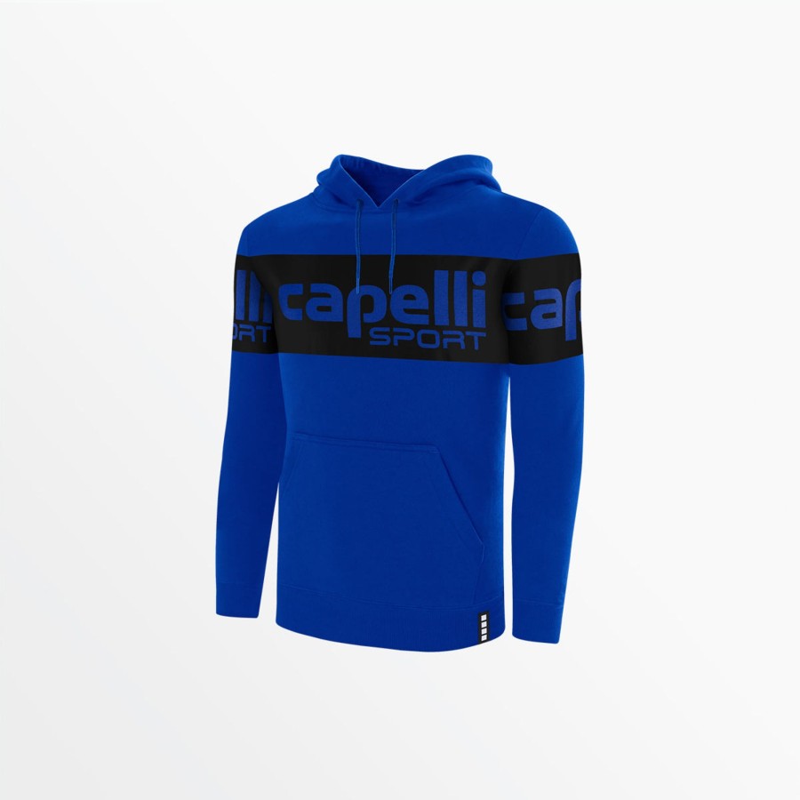 Manner Capelli Sport | Herren-Hoodie Aus Fleece Mit Logo-Streifen