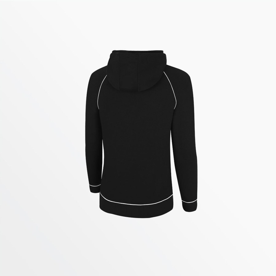 Frauen Capelli Sport | Damen-Kapuzenpullover „Empire" Mit Reisverschluss Und Paspelierung