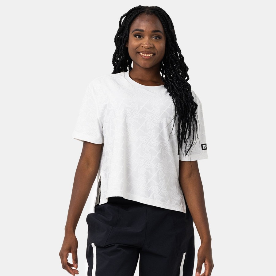 Frauen Capelli Sport | Mtv Push It Jacquard Boxy T-Shirt Fur Damen