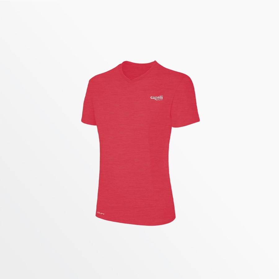 Frauen Capelli Sport | Damen Basics Poly-T-Shirt Mit V-Ausschnitt