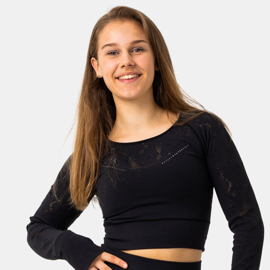 Frauen Capelli Sport | Sportliches Langarm-Crop Von Mtv Fur Damen