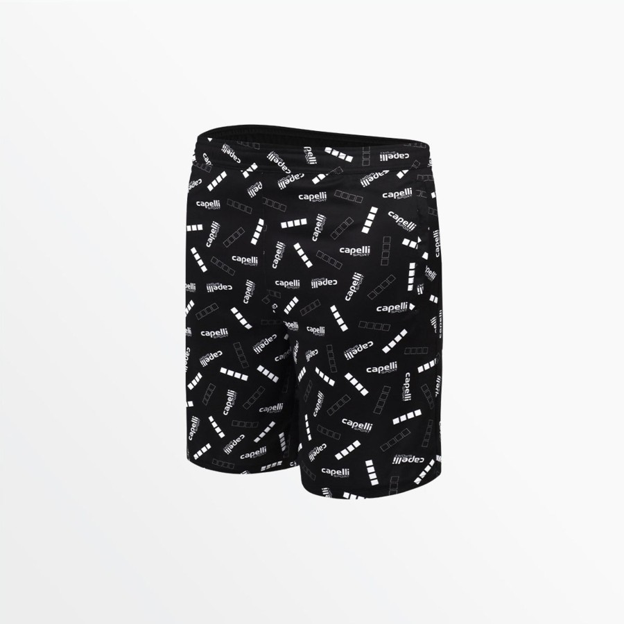 Manner Capelli Sport | Herren-Trainingsshorts Mit Signature-Print