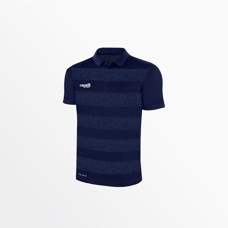 Manner Capelli Sport | Klassisches Poly-Poloshirt Mit Streifen Fur Herren