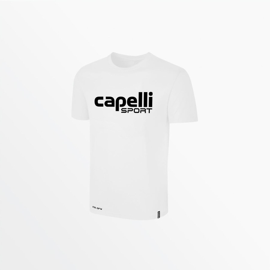 Jugend Capelli Sport | Jugend-Logo-Poly-Baumwoll-T-Shirt