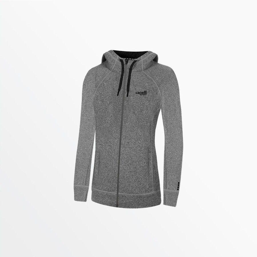 Frauen Capelli Sport | Damen Essential Heather Kapuzenpullover Mit Reisverschluss