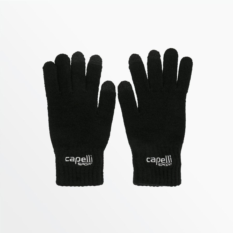 Frauen Capelli Sport | Marken-Strickhandschuh Fur Erwachsene Mit 3-Finger-Touch